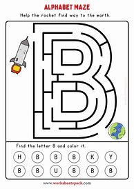 Image result for Preschool Worksheets Alphabet Maze