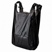 Image result for Plain Black Fabric Bag