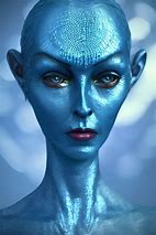 Image result for Blue Alien Head