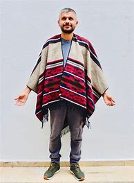 Image result for Man Wearing Poncho