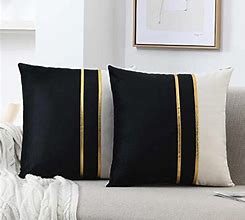 Image result for Black White Gold Boat Pillows