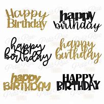 Image result for Happy Birthday Cake Topper Blue