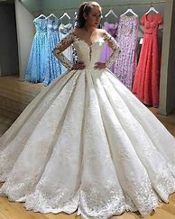 Image result for Lace Ball Gown Wedding Dress