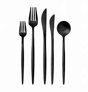 Image result for Black and White Checked Cutlery