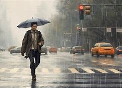 Image result for Man Walking Alone in Rain