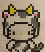 Image result for Hello Kitty Pixel Art 6X6