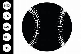 Image result for Black and Red Baseball SVG