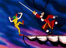 Image result for Peter Pan Fighting Captain Hook