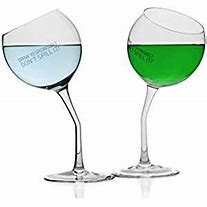 Image result for Tipsy Wine Glass Tilted Glasses