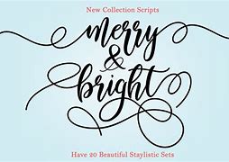 Image result for Merry and Bright Font