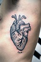 Image result for Anatomical Heart and Gear Tattoo