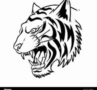 Image result for Tiger Head Line Drawing