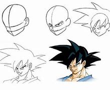 Image result for goku head drawing