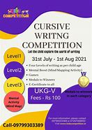 Image result for Lkg Handwriting Competition