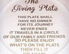 Image result for Giving Plate Messages