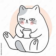 Image result for Cat Drink Cartoon