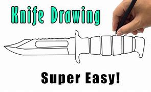 Image result for Fancy Knife Drawing