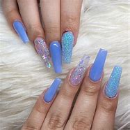 Image result for Blue Nail Designs with Diamonds