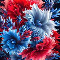 Image result for Red and Blue Flowers