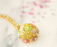 Image result for Simple Gold Flower Necklace