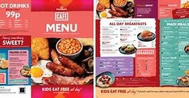 Image result for Morrisons Cafe Menu