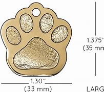 Image result for Glitter Paw Print in Gold