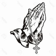 Image result for Praying Hands with Rosary Art