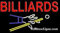 Image result for Billiards Neon Sign