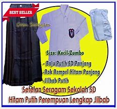 Image result for Seragam Sekolah Hijab Hitam