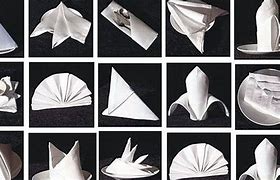 Image result for Basic Napkin Folding