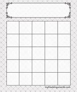 Image result for Blank Bingo Card PNG