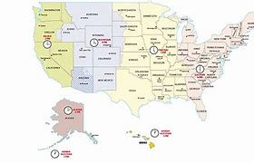 Image result for Time Zones across America