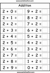 Image result for First Grade Addition Worksheets