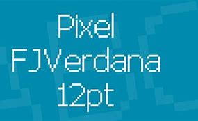 Image result for Verdana Pixel