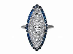 Image result for Art Deco Sapphire Engagement Rings