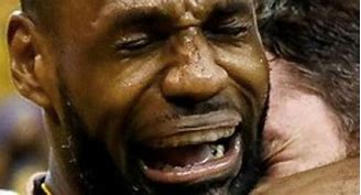 Image result for LeBron Crying Face