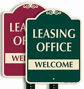 Image result for Leasing Office Signs