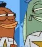 Image result for Spongebob Fish Smirk Meme