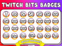 Image result for Twitch Bit Badges