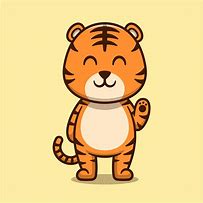 Image result for Cute Tiger Illustration No Background