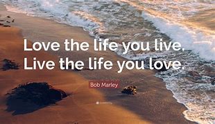 Image result for Love the Life You Live Quote