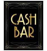 Image result for Cash Bar Sign Clip Art