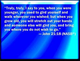 Image result for John 21:18