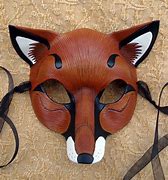 Image result for White Fox Mask Red