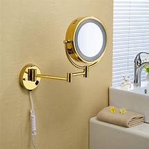 Image result for Wall Mounted Lighted Makeup Mirror