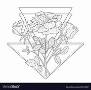 Image result for Triangle Flower Drawing