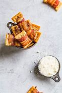 Image result for Bacon Wrapped Crackers