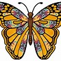 Image result for Yellow Butterfly Cartoon Clip Art