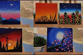 Image result for Painting On Small Canvas