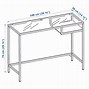 Image result for IKEA Metal Glass Desk